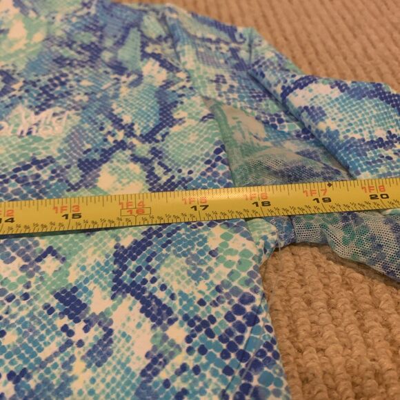 IBKUL Cora Jade Wmns M Long Vent Sleeve Mock Neck Sunshirt NEW Golf Logo - Picture 8 of 10